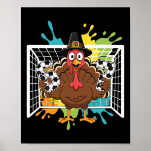 Turkiet Målvakt Fotboll 67 Sex Sju Pojkar Män Tack Poster