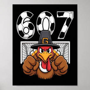 Turkiet Målvakt Fotboll 67 Sex Sju Pojkar Tackgivm Poster