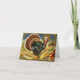 Turkiet med Cornucopia Helgdag Card Kort