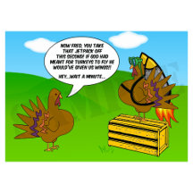 Turkiet med Jetpack - Lustigt Thanksgiving-kort