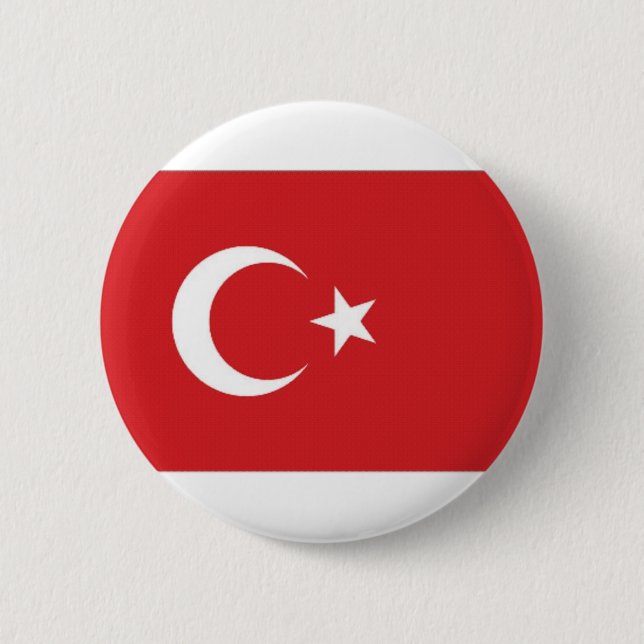 Turkiet medborgareflagga knapp (Framsida)