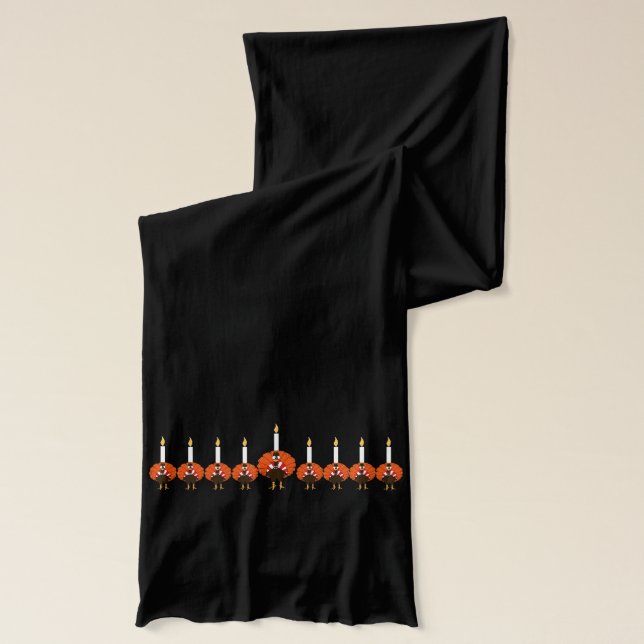 Turkiet menoraThanksgivukkah Scarf Halsduk (Vänster)