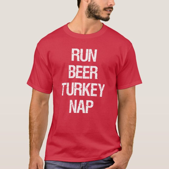 Turkiet Nap Turkiet Trot Springa T Shirt (Framsida)