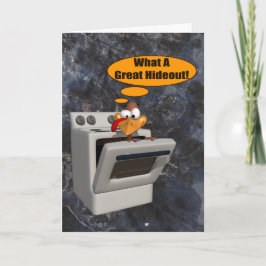 Turkiet när det gäller att Gömma Thanksgiving Card Helgkort