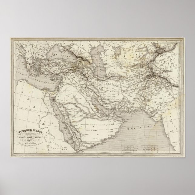 Turkiet och Arabien Poster (Framsidan)