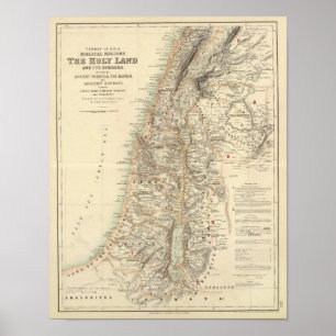 Turkiet och Asien bibliska regioner Poster