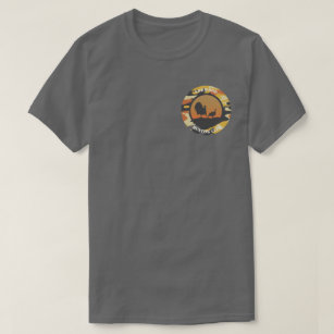 Turkiet och Camo Round Design T-Shirt