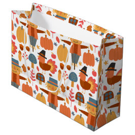 Turkiet och Fågelskrämma Thanksgiving Mönster