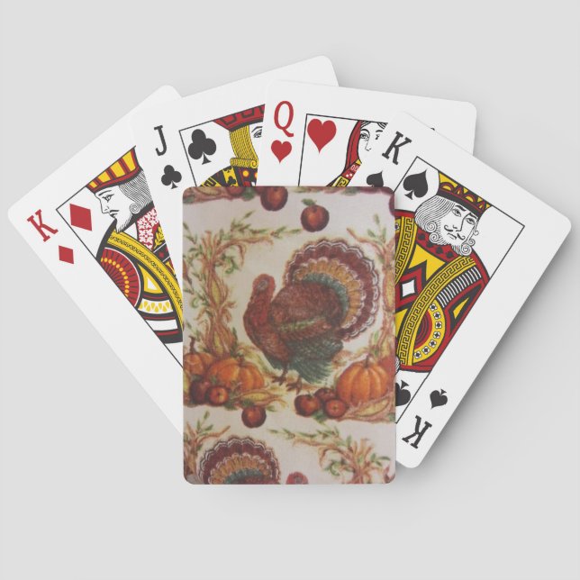 Turkiet och Harvest Spel Kort (Baksidan)