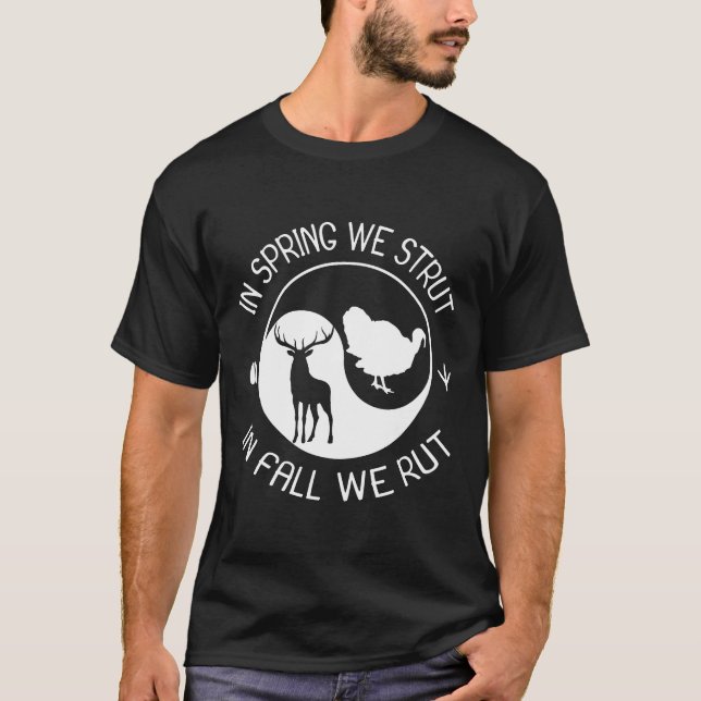 Turkiet och Hjort jaktgåva T Shirt (Framsida)