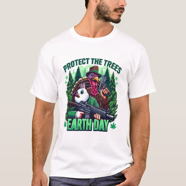 Turkiet och Kanin Showdown T Shirt (Framsida)