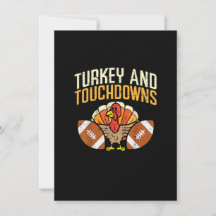 Turkiet Och Poäng Amerikansk Fotboll Thanksgivi Inbjudningar