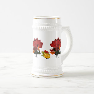 Turkiet och Pumpkins Thanksgiving Gift Mugg
