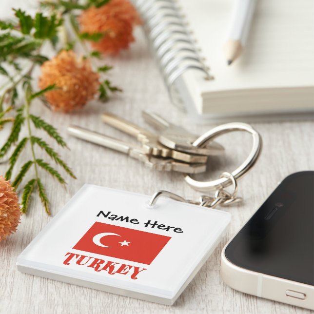 Turkiet och Turkisk Flagga Personlig  (Högra Framsidan)