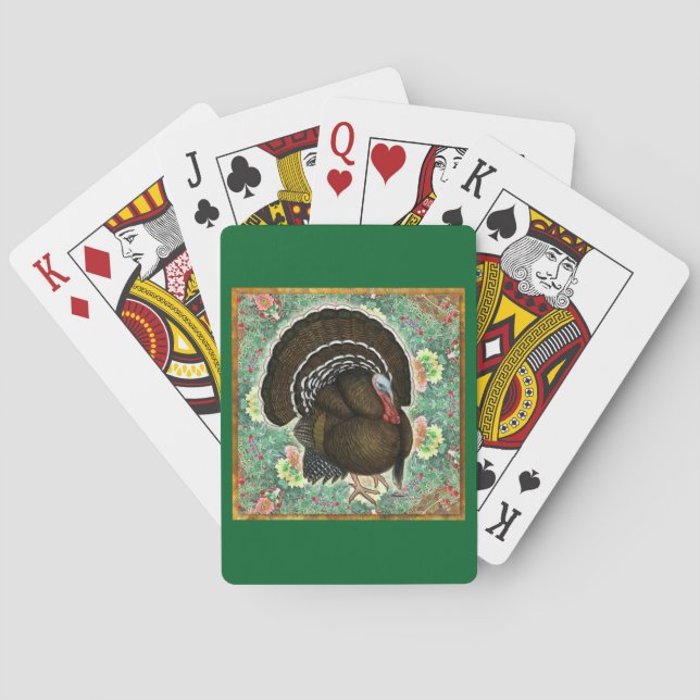 Turkiet på Gröntarna Spel Kort (Baksidan)