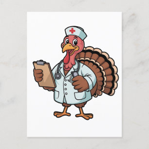 Turkiet på Thanksgivingen för sjuksköterskor Helg Vykort
