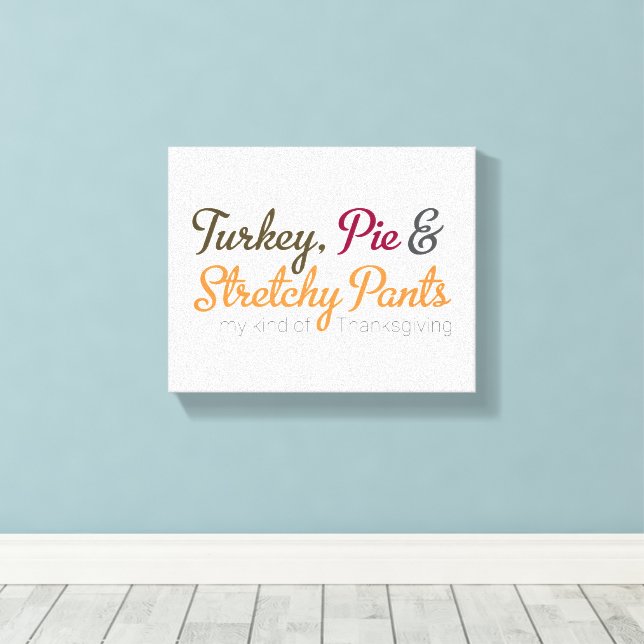 Turkiet, Paj och Stretchy Byxor Canvastryck (Insitu (trägolv))