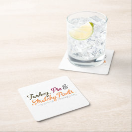 Turkiet, Paj och Stretchy Byxor Underlägg Papper Kvadrat