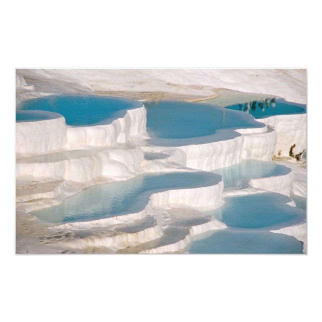 Turkiet, Pamukkale Cotton Castle). Fototryck (Framsidan)