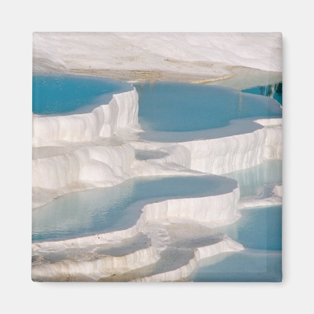 Turkiet, Pamukkale Cotton Castle). Magnet (Framsidan)