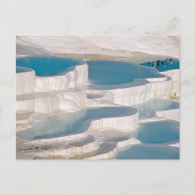 Turkiet, Pamukkale Cotton Castle). Vykort (Framsida)