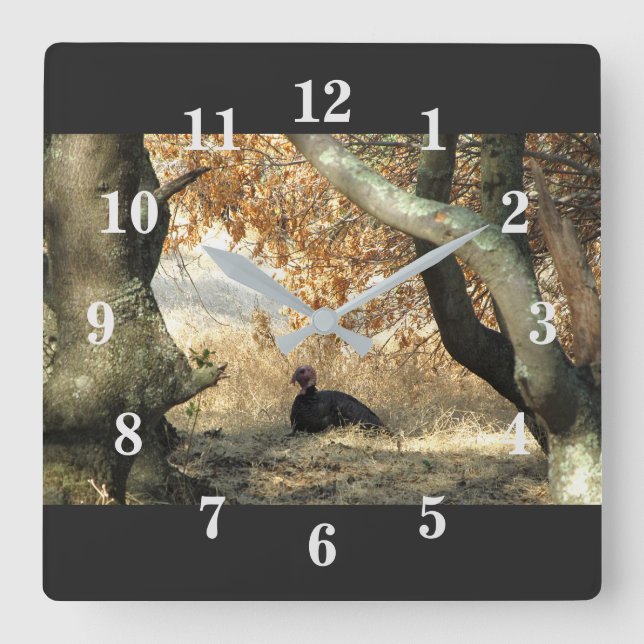 Turkiet Paradise Wall Clock Fyrkantig Klocka (Framsida)