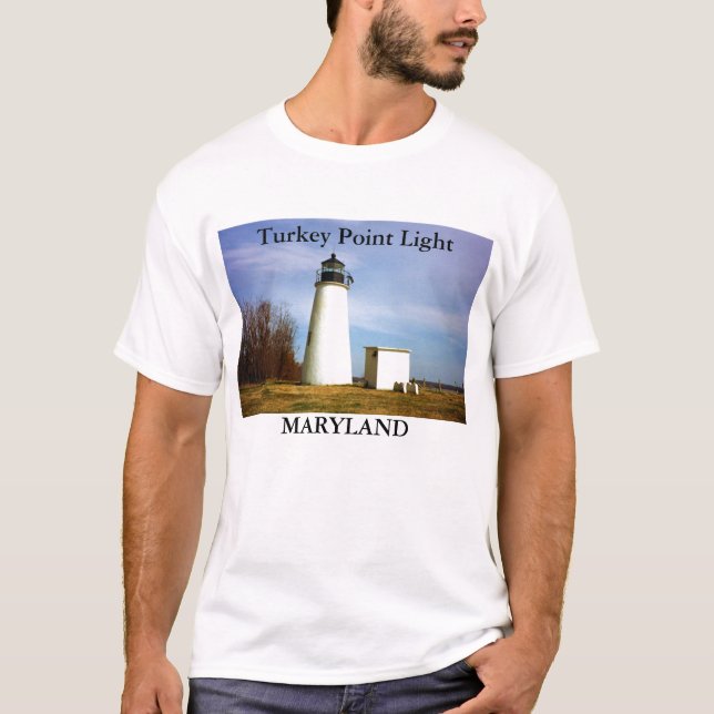 Turkiet pekar lätt, den Maryland skjortan T Shirt (Framsida)