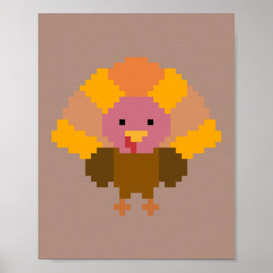 Turkiet - Pixel Art Poster