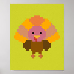 Turkiet - Pixel Art Poster