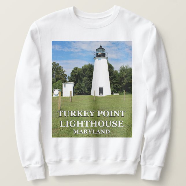 Turkiet Point fyr, Maryland Sweatshirt (Design framsida)