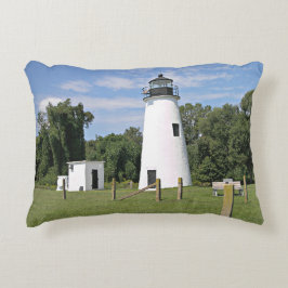 Turkiet Point Lighthouse, Maryland Accent Prydnadskudde
