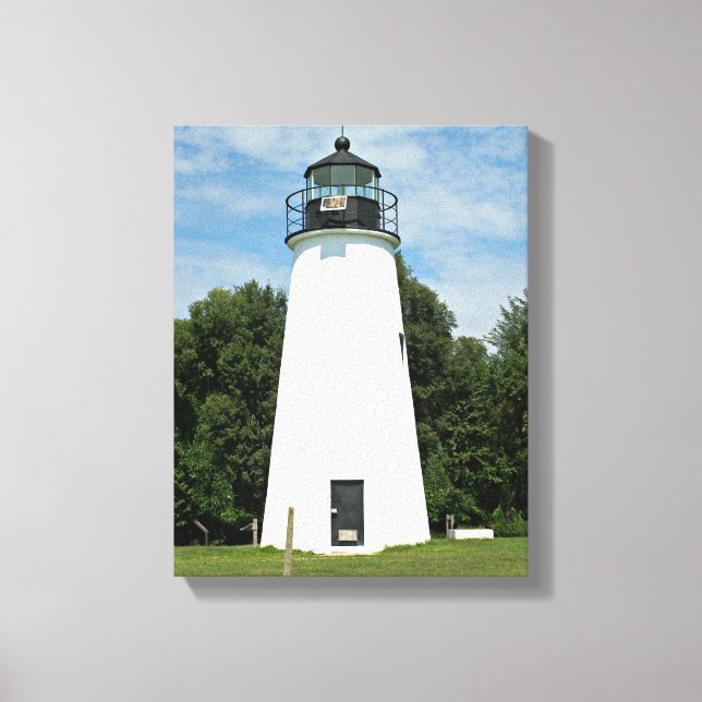 Turkiet Point Lighthouse, Maryland-Kanvastrycket Canvastryck (Framsida)