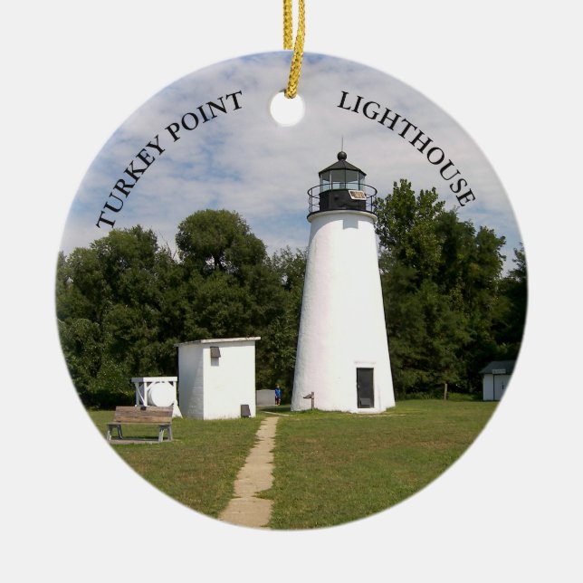 Turkiet Point Lighthouse, Maryland Ornament (Framsidan)