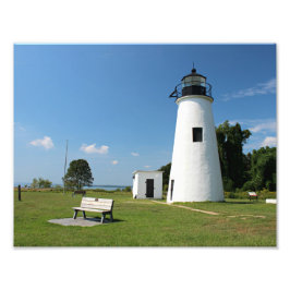 Turkiet Point Lighthouse, Maryland Photo Print Fototryck