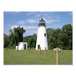 Turkiet Point Lighthouse, Maryland Photo Print Fototryck