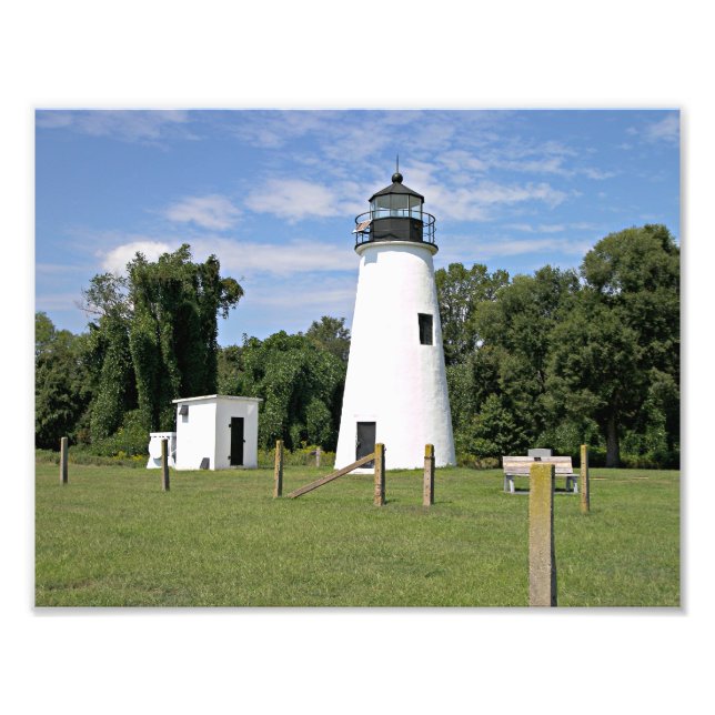 Turkiet Point Lighthouse, Maryland Photo Print Fototryck (Framsidan)