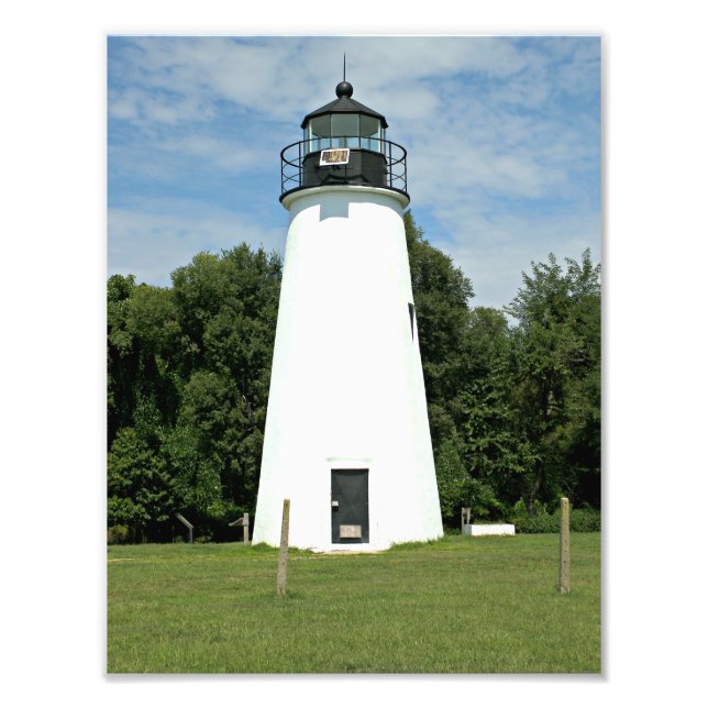 Turkiet Point Lighthouse, Maryland Photo Print Fototryck (Framsidan)
