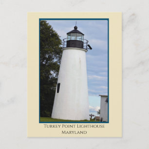 Turkiet Point Lighthouse Maryland Vykort