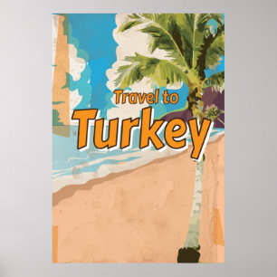Turkiet Poster semester på Vintage