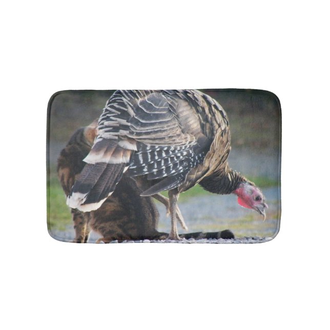 Turkiet Poult och kattbadmatta Badrumsmatta (Framsidan)