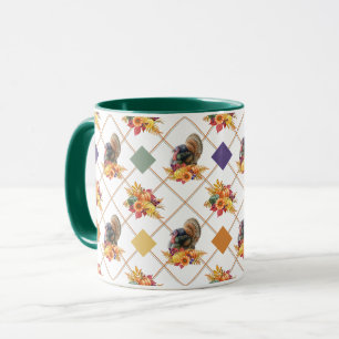 Turkiet Pumpkins Thanksgiving Mugg