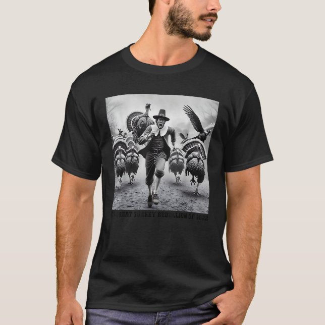 Turkiet Rebeljung Thanksgiving Historik Manar W T Shirt (Framsida)