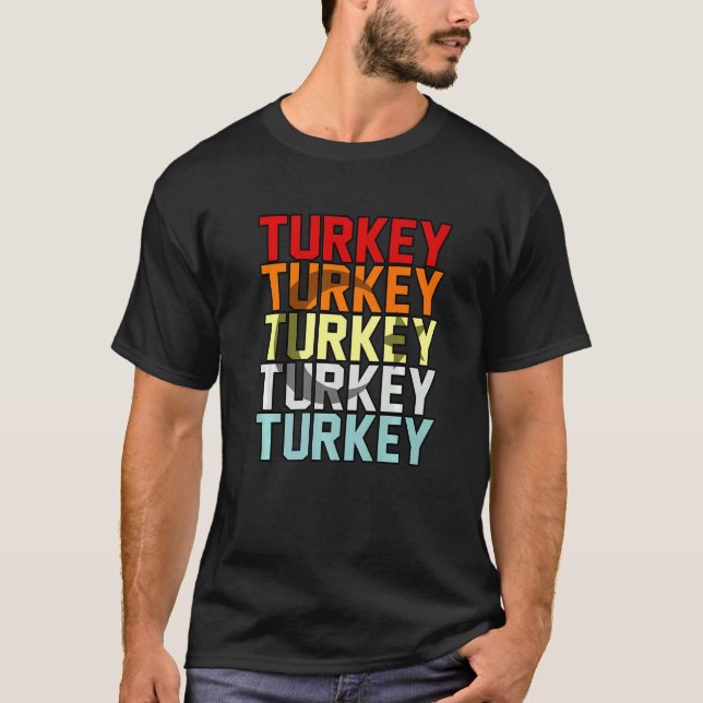 Turkiet Retro T Shirt (Framsida)
