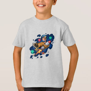 Turkiet Riding a Space Rocket at High Speed T Shirt