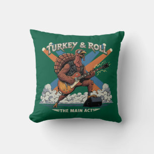 Turkiet & Roll Roligt tackgivningsrockare Gitarr Kudde