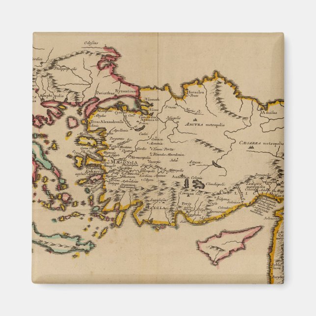 Turkiet, Rom, Grekland Magnet (Framsidan)