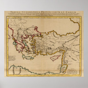 Turkiet, Rom, Grekland Poster