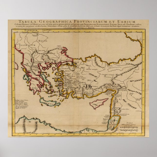 Turkiet, Rom, Grekland Poster (Framsidan)