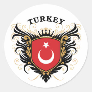 Turkiet Runt Klistermärke