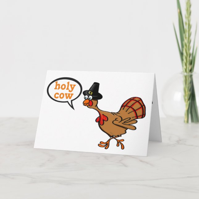 **TURKIET SÄGER ***EAT GRIS I THANKSGIVING ** KORT (Framsida)
